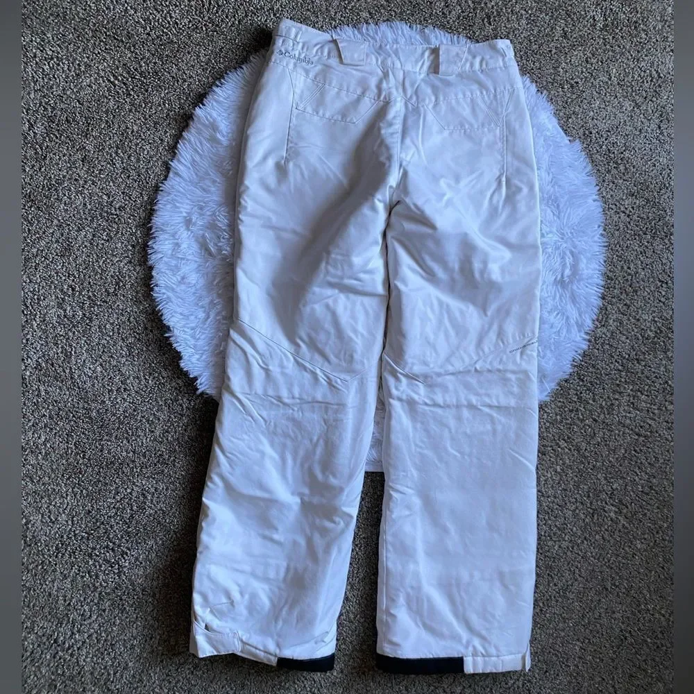 Columbia Waterproof Snow Ski Pants White Insulated Outdoor‎ Youth Size 18/20